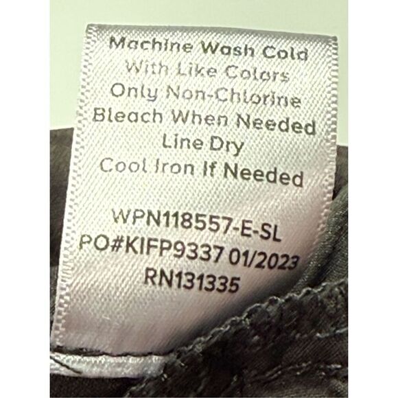 Evereve Dark Black Elastic Waist Pull on Pant Size Small - Picture 9 of 9